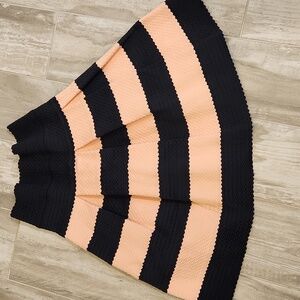 Striped Navy and Pink Women's Skirt